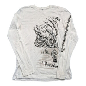 Y2K Del Sol Myrtle Beach Pirate Ship and Octopus Longsleeve T shirt